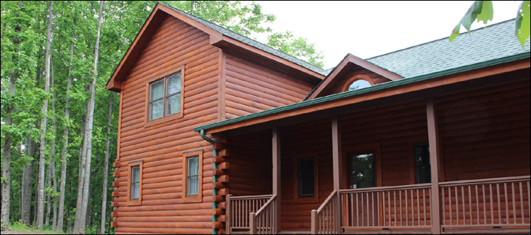Log Home Staining in Lee County, Virginia
