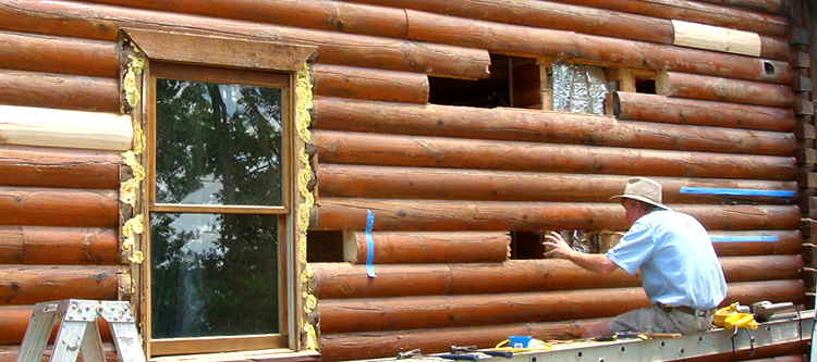 Log Home Repair Lee County, Virginia