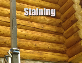  Lee County, Virginia Log Home Staining